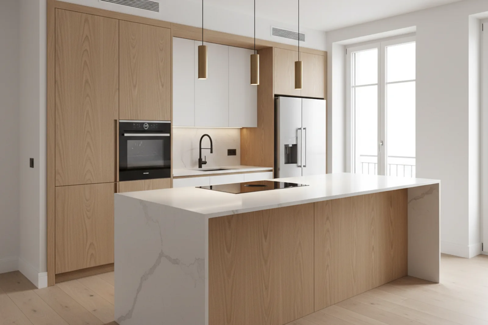 Reforma de cocina moderna en Bilbao